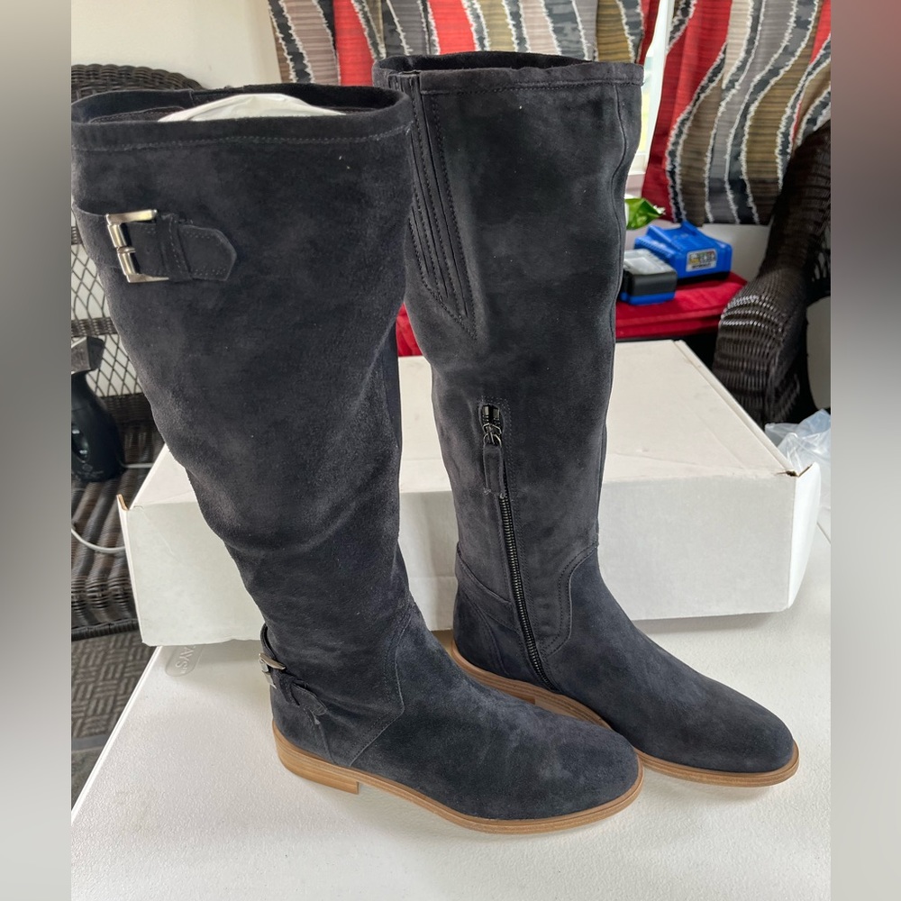 Garnet Hill Suede riding boots size 6.5